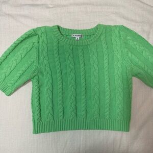 Green sweater top